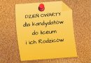 DZIEŃ OTWARTY dla kandydatów